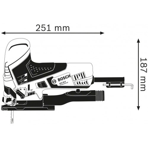Seghetto Alternativo Bosch Elettrico Lama 650 W Silenzioso Professionale Legno