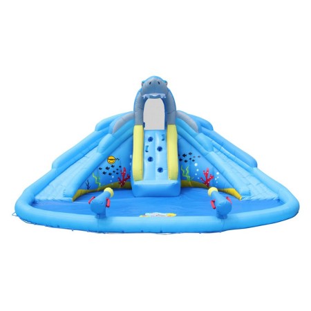 Gonfiabile per Bambini Scivoli Arrampicata Piscina Giochi Acqua Parco Acquatico