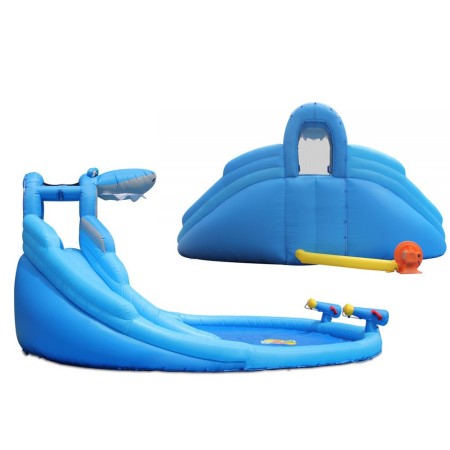 Gonfiabile per Bambini Scivoli Arrampicata Piscina Giochi Acqua Parco Acquatico