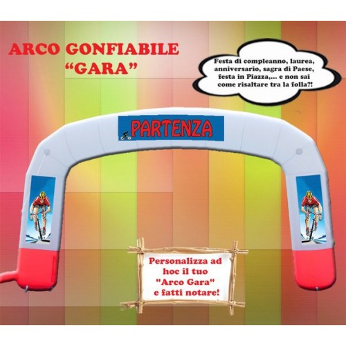 Arco Gonfiabile Personalizzabile Banner Scritte Cerimonie Sponsor Festa Giardino