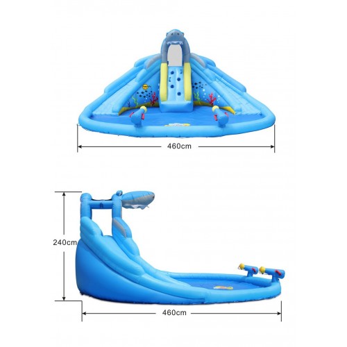 Gonfiabile per Bambini Scivoli Arrampicata Piscina Giochi Acqua Parco Acquatico