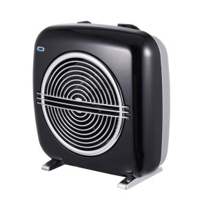 Termoventilatore Vintage Oscillante Stufa Elettrica Caldobagno 2000 W Mini Nero