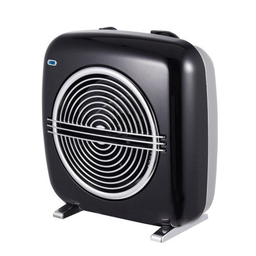 Termoventilatore Vintage Oscillante Stufa Elettrica Caldobagno 2000 W Mini Nero
