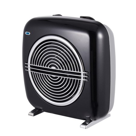 Termoventilatore Vintage Oscillante Stufa Elettrica Caldobagno 2000 W Mini Nero