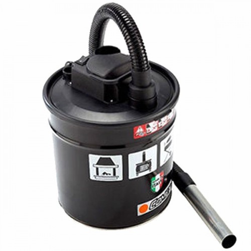Bidone Aspiracenere Con Filtro 1000W 18 Lt per Camino Stufe a Legna Pellet Tubo