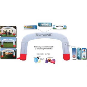 Arco Gonfiabile Personalizzabile Banner Scritte Cerimonie Sponsor Festa Giardino 2