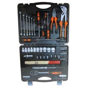 Kit Utensili Manuali Valigetta Completa 56 Pezzi da Lavoro Chiavi Cacciaviti
