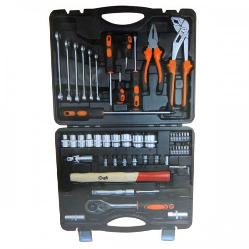 Kit Utensili Manuali Valigetta Completa 56 Pezzi da Lavoro Chiavi Cacciaviti