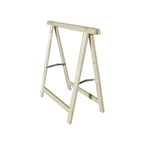 Coppia Cavalletti in Legno da Lavoro Pieghevoli Salvaspazio Pittura Fai da Te