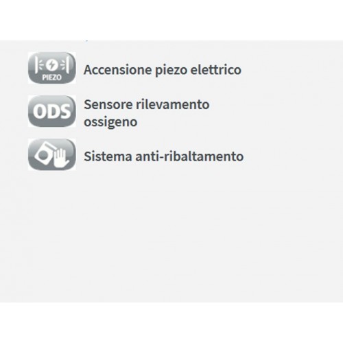 Stufa a Gas Gpl 4.2Kw 3 Potenze Bombola Portatile Infrarossi Stufetta Economica