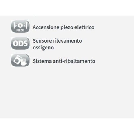 Stufa a Gas Gpl 4.2Kw 3 Potenze Bombola Portatile Infrarossi Stufetta Economica