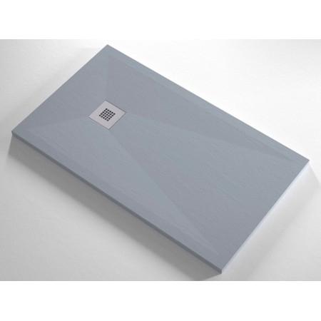 Piatto Doccia Grigio Slim Effetto Pietra Varie Misure in Resina Marmo Piletta