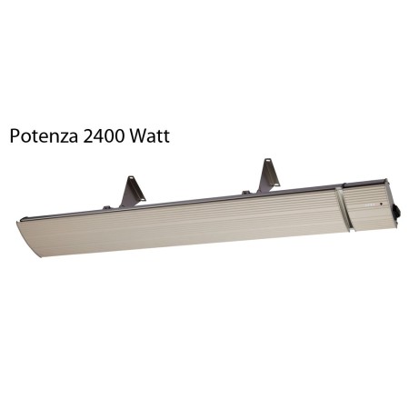 Stufa a Infrarossi da Esterno 2400W con Telecomando Riscaldatore da Soffitto 