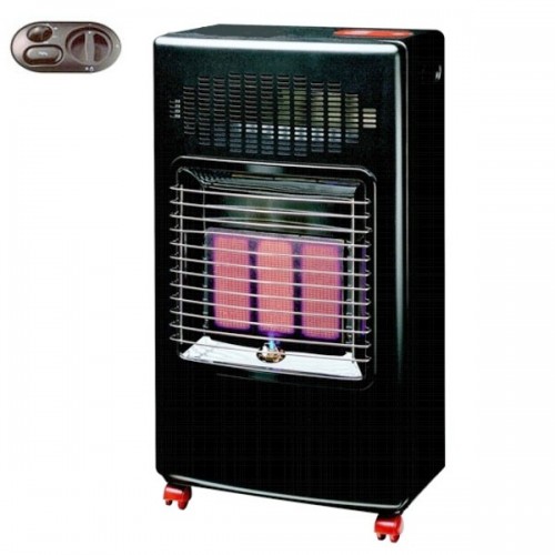 Stufetta con Ruote a Gas Gpl Propano Infrarossi con Ruote 3 Potenze Portatile