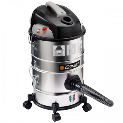 Aspiracenere Bidone Aspirapolvere Solidi e Liquidi 1200W 28 Lt Silenzioso Ruote