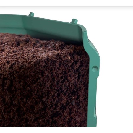 Compostiera da Giardino Verde in Plastica Bio Compost Bidone Compostaggio Eco