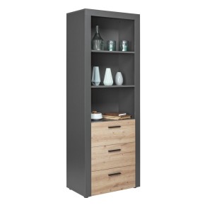 Mobile 70 Ripiani 3 Cassetti Alto Libreria Credenza da Soggiorno Cucina Ufficio