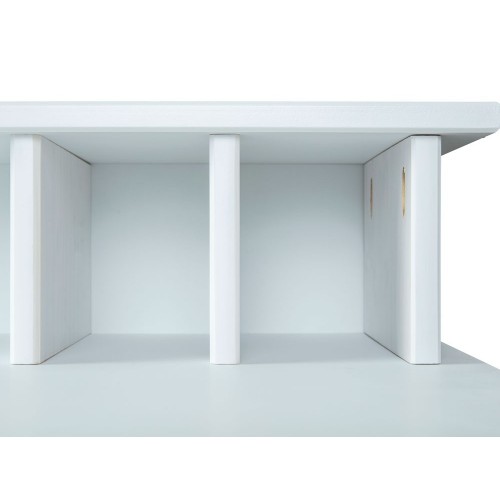 Tavolo Scrivania Consolle Bianca Porta Pc Moderna Cameretta per Bambini in Legno