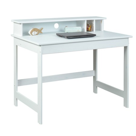 Tavolo Scrivania Consolle Bianca Porta Pc Moderna Cameretta per Bambini in Legno