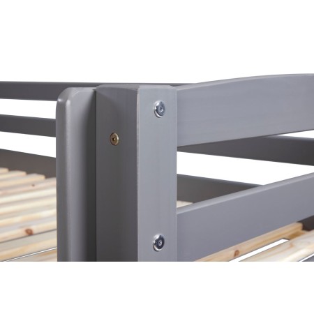 2 Letti Singoli a Castello per Materasso 90x200 Rete a Doghe Cameretta Bambini