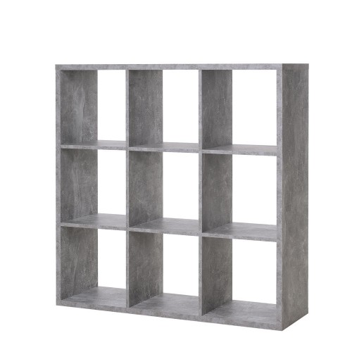 Libreria a Cubi Giorno Grigia Moderna Mensole Legno Divisorio Scaffali Ufficio