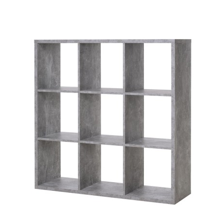 Libreria a Cubi Giorno Grigia Moderna Mensole Legno Divisorio Scaffali Ufficio