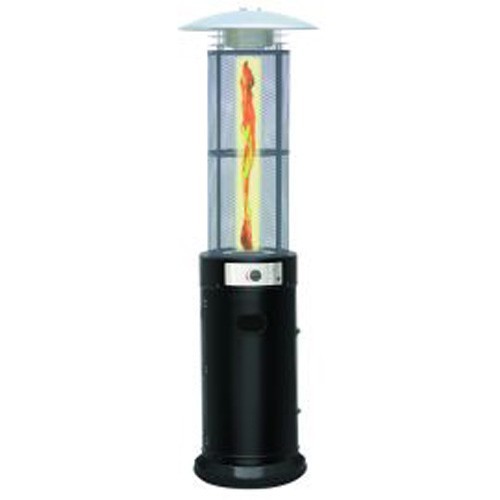 Stufa a Fungo 11Kw da Esterno con Vetro Gas GPL Patio Terrazzo con Ruote Bombola
