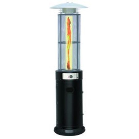 Stufa a Fungo 11Kw da Esterno con Vetro Gas GPL Patio Terrazzo con Ruote Bombola