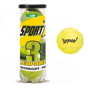 Confezione Tubo 3 Palline da Tennis Allenamento Palla per Racchettoni Racchetta
