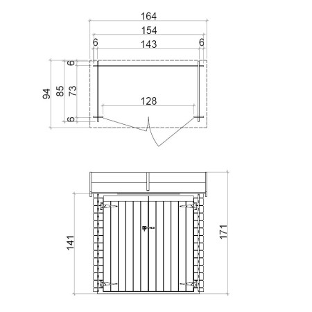 Armadio in Legno Pavimento Casetta Ripostiglio Attrezzi Giardino Esterno Balcone