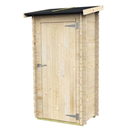 Armadio Casetta in Legno con Pavimento Ripostiglio Attrezzi da Giardino Balcone