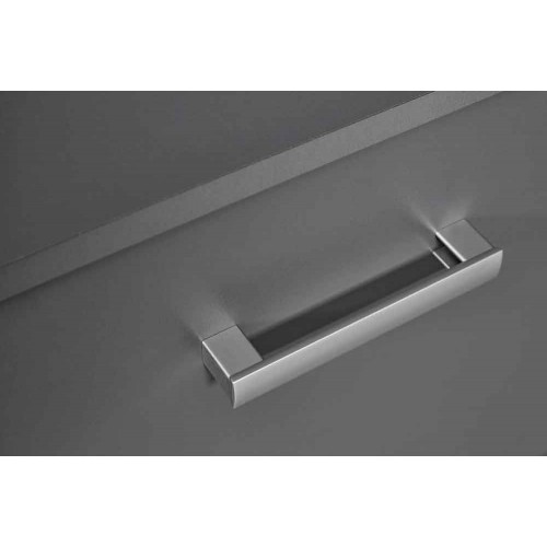 Mobile Basso Porta TV Grigio in Legno Televisione Moderno Mobiletto Industrial
