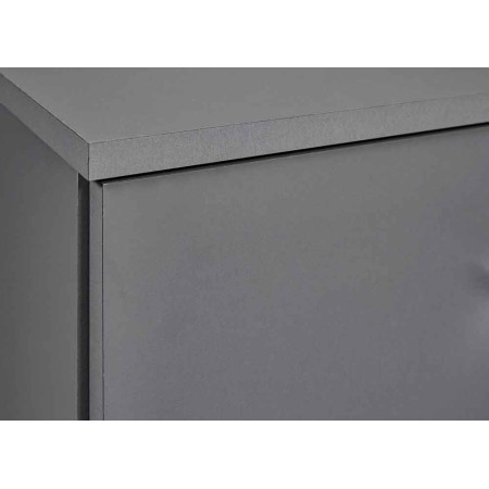 Mobile Basso Porta TV Grigio in Legno Televisione Moderno Mobiletto Industrial