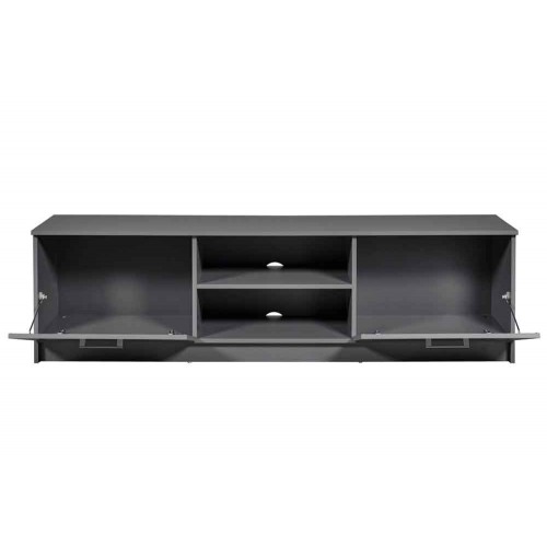 Mobile Basso Porta TV Grigio in Legno Televisione Moderno Mobiletto Industrial