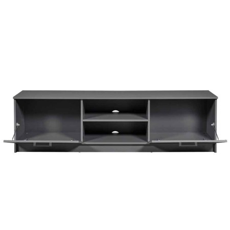Mobile Basso Porta TV Grigio in Legno Televisione Moderno Mobiletto Industrial