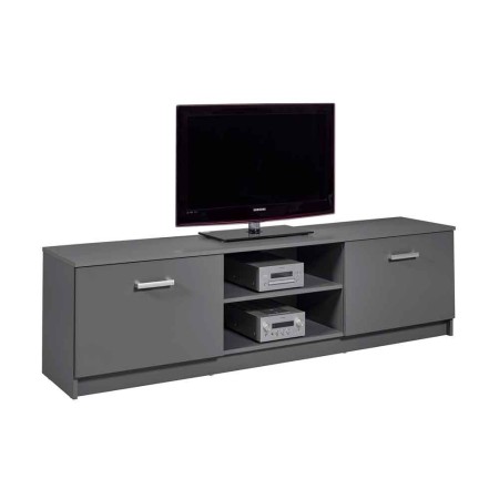 Mobile Basso Porta TV Grigio in Legno Televisione Moderno Mobiletto Industrial