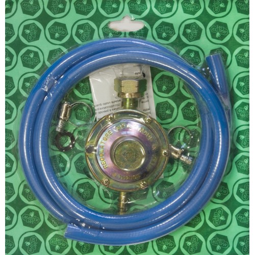 Kit per Stufa a Gas Barbecue GPL Regolatore Tubo Pressione Fascette Bombola