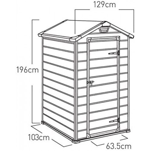 Armadio per Esterno Box Porta Attrezzi da Giardino Keter Ripostiglio in Resina