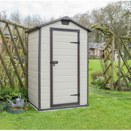 Box da Giardino Ripostiglio Porta Attrezzi per Esterno PVC Keter Effetto Legno
