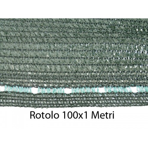 Telo Ombreggiante 1x100 Metri Verde per Recinzione Copertura Privacy Parasole