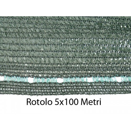 Telo Frangivista Rotolo 5x100 Metri Rete Ombreggiante per Recinzione Oscurante