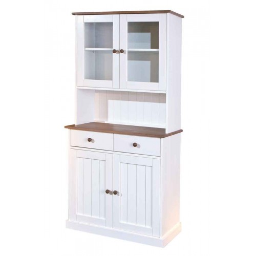 Mobile 2 Ante con Cassetti Bianca Credenza Alta Vetrina Ingresso Moderna Legno