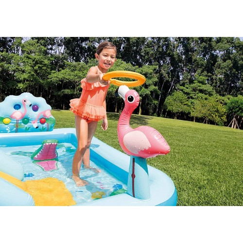 Parco Acquatico con Scivolo per Bambini Piscina Gonfiabile Giungla con Palline