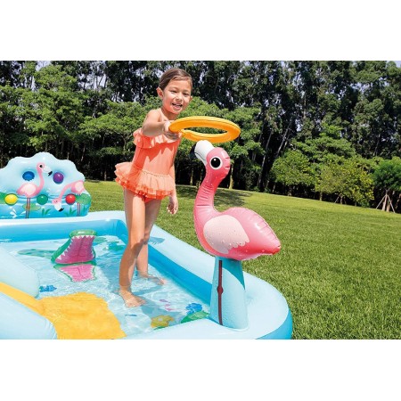 Parco Acquatico con Scivolo per Bambini Piscina Gonfiabile Giungla con Palline