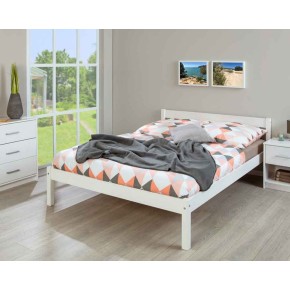 Struttura Letto alla Francese 140x200 Bianco una Piazza e Mezza Cameretta Bimbi 2