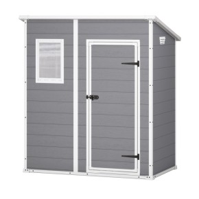 Casetta Addossata in Resina per Esterno Box Effetto Legno Ripostiglio Keter PVC