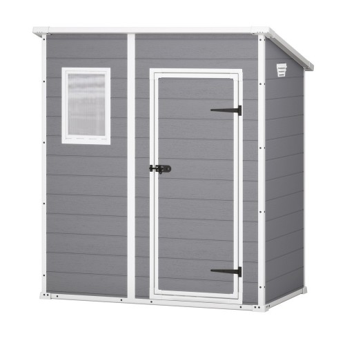 Casetta Addossata in Resina per Esterno Box Effetto Legno Ripostiglio Keter PVC