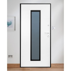 Porta Blindata con Vetro Portone da Esterno Portoncino Prezzi Antisfondamento 2
