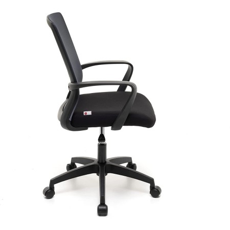 Sedia da Scrivania Seduta Ufficio Grigio con Braccioli Ergonomica con Ruote