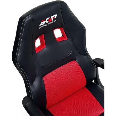 Poltrona Racing con Braccioli e Ruote Ergonomica Rossa Sedia da Gaming Scrivania
